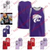 College Basketball indossa personalizzato 2023 Nuova NCAA Kansas State Wildcats Jersey 25 Ismael Massoud 35 Nae'Qwan Tomlin 43 Peyton Ackerman 32 Dean Wade maglie cucite