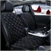 Housses de siège de voiture Nouveau chauffage Er 12V Coussin avant chauffant Chauffage en peluche Hiver Réchauffeur Contrôle Protecteur électrique Pad1 Drop Delivery Mob Dhvco