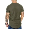 Herr t-shirts t-shirt smal fit o-hals kort ärm muskel fitness casual hip hop bomull topp sommar mode grundläggande stor storlek 230217