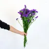 Flores decorativas naturais secas decoração esqueça-me não buquê preservado lavanda arranjos de flores decoração de casamento