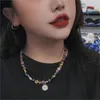 Choker Timeless cud glam szklane koraliki stokrotki naszyjnik kobiety Jewelrry Koreańszy projekt Party