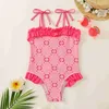 Maillot de bain enfants maillots de bain bébé filles enfant en bas âge enfants été imprimé plage piscine Sport maillots de bain jeunesse