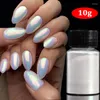 Nagel glitter 1box chroom poeder holografische aurora pigment voor nagels dip diy kunstdecoraties