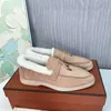 Italia Original Designer Shoes Rolopiana Scarpe da donna in peluche autunno inverno LP amanti 'caldo fagiolo a fondo piatto pigro