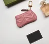 671722 Zig Zag key Card Holders Candy Color Wallets Women Fashion Mini Coin Purse Short Wallet