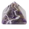 Dekorativa figurer Natural Stone Amethyst Rose Quartz Pyramid Form Mineral Prov Healing Crystals Jewelry Feng Shui Home Decoration