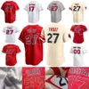 2024 Custom S-4xl 27 Mike Trout Jersey 17 Shohei Ohtani Jersey Shohei Ohtani Anthony Rendon Noah Syndergaard Jack Mayfield Luis Rengifo Baseball