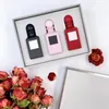 Top prix de gros unisexe fabuleux parfum ensemble 12 ml cadeaux ensemble ROSE cerise copie 3 pièces avec boîte-cadeau longue durée livraison rapide