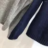 Kvinnors tröjor High End Quality 11.9 Fashion Flower Brodery Mönster Sticked Pullover Cashmere Wool Blend Tröja Knitwear Women