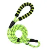 Dog Collars & Leashes Color Handle Towing Rope Reflective Walking Leash Chain L/140 1.2CM1