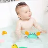 Baby Bath Toys for Toddler Wind Up Swimming Walking Crab Pulling Birthday Gifts for Boys Girls Cute Cartoon Crabs Toy with Cord to Pull and Play