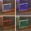 Decorative Objects Figurines Acrylic Periodic Table Of Elements With Real Samples The Light Base Ornament School Teaching Display Chemical Element 230217