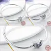 925 Sterling Silver New Fashion Women Heart Snake Chain armband, oneindige knoop, boog, oneindige gesp, armband, luxe sieraden