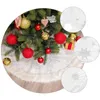 Decoraciones navideñas 1 falda de árbol exquisita y cómoda decoración creativa de copos de nieve para fiesta en casa