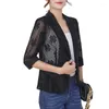 Abiti da donna 2023 Blazer Donna Primavera Estate Moda coreana Manica a tre quarti Maglia selvaggia Sottile Casual Cappotto piccolo soprabito femminile