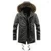 Masculino para homens quentes homens acolchoados parka algodão casaco de inverno jaqueta com capuz masculalidade grande parkas espessa à prova de vento macho