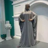 Roupas étnicas Oração muçulmana vestuário abaya mulheres longas vestido khimar burka niqab islâmico dubai peru namaz jurken abayas
