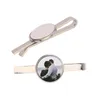 Sublimatie blanco tie clip voor mannen metaal zilveren klassieke tie balk voor reguliere stropdassen bruiloftsklanten clips