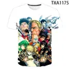 T-shirts masculins 2023 Anime One Punch-Man Streetwear Fashion T-shirt Boy Girl Kids 3D Imprimé à manches courtes Men de femmes