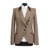 Herenpakken Herringband Men Coat One Piece Business Blazer Double Breasted Jacket Warm Slim Wedding Bruidegom Formeel werkfeest causaal op maat