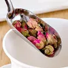 Dinnerware Defina os acessórios de chá prateados de chá de chá em aço inoxidável chinês de estilo retrô scoop delicado colher colher portátil conjunto