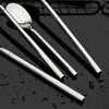 Dinnerware Sets Luxury Flatware Cutlery Set Silver 304 Stainless Steel Kitchen Tableware Fork Spoon Knife Western Dinner Silverware