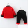 Ensembles de vêtements Vêtements pour enfants Ensemble Nouvelle mode Enfant en bas âge Bébé Garçons Année chinoise Tang Costume Style Outifits1 Drop Livraison Maternité Dhhwd