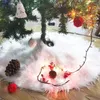 Decorações de Natal 2023 Saia de árvore branca Arbole