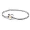 Mouse Love Diamond charms Bracelets 100th Anniversary Limited New Necklace Designer Jewelry Women Engagement Gift DIY fit Pandora Bracelet Silver Accessories