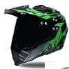 Casques de moto Haute Qualité Fl Face Casque Motocross Atv Moto Cross Downhill Offroad Dot Capacete1 Drop Delivery Mobiles Motorcy Dhnko