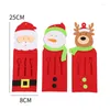 Dinnerware Sets 3Pcs/set Christmas Cutlery Cover Cute Santa Snowman Elk Knive Fork Chopsticks Holders Home Dinner Xmas Year Tableware Decor