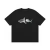 T-shirts masculins Designer pour hommes T-shirt graphique Luxurys Tees Streetwear Strewear Sleeve Men de haut niveau Femmes Hip Hop Hop Tee Shark Profil Picture Match Clothing 0yM6