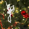 Decorações de Natal 2pcs bailarina ornamentos pingentes de árvores Decorações de glitterchristmas