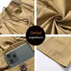 Shorts masculinos 6xl 2022 New Men Cargo Shorts Mens Summer Belas Casual Bermudas 100 Algodão Rápido Multi Pocket Bolgger Shorts Masculino Z0216