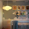 Подвесные лампы северная простая креативная облако детская комната детская комната магазин одежды милая декоративная светодиодная люстра спальни