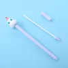 1PCS Cartoon Gel Pen Pireery Śliczne nowość silikon zwierzęcy 0,5 mm czarny niebieski atrament neutralny kawaii zapasy pisania