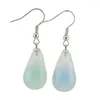 Boucles d'oreilles en peluche à grande taille en larmes pour femmes bijoux de bijoux amethystes naturalités quartz opale lapis lazuli en pierre goutte