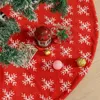 Christmas Decorations Tree Skirt With Snowflakes Printed Elegant And Classic Pattern For Home Living Room TS1