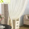 Gordijn witte tule gordijnen voor woonkamer slaapkamer Chinese stijl jaloezieën gaas ramen stoffen huis textiel sm-180