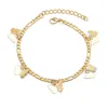 Anklets Butterfly for Women Bohemian Beach łańcuch kostki Bransoletka kostki na nogach stóp biżuterii