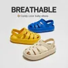 Sandals UTUNE Roman Sandals For Boys Girls Summer Children Beach Shoes Kids 4~12Y Non-slip Outdoor Slippers Breathable EVA Soft W0217