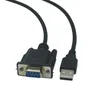 Kable komputerowe 1,8 m 6 stóp wysokiej jakości wysokiej jakości USB Mężczyzna do DB9 RS232 Com Kamelowy Przetwórca adaptera kablowego Winuje 7 8 10 Pro System