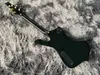 OEM Electric Guitar Siyah Renkli Altın Donanım Maun Vücut ve Boyun 6 Dizeler Müzik Enstrümanı