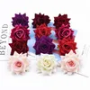 Decorative Flowers 10 Pieces Flannel Roses Scrapbook Wedding Bridal Accessories Clearance Gifts Home Decor Artificial Flower