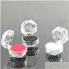 Other Home Garden Clear Acrylic Crystal Ring Jewelry Earrings Display Boxes Storage Organizer Package Case Packaging Box C Dh4Hu