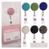 Jewelry 9 Color Retractable Badge Reel Lanyard Id Card Holder Ski Pass Mtipurpose Keychain Metal Antilost Clip Party Favor Keyring D Dhlh1