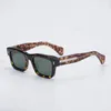 Sunglasses 2023 Arrive High Street Square Men Shades Tortoise Vs Yellow Color Hand Made Durable Acetate Solar Glasses