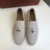 Italia Original Designer Shoes Rolopiana puro cashmere originale bordatura a bocca bassa maglia rossa stella casual confortevole fondo piatto scarpe LP Lofu