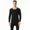 Men's Thermal Underwear Baru Kedatangan Piyama Set Besar Sangat Kasual Longgar Hangat Fashion Rajutan Pullovers Pria Pakaian Ukuran XL -5XL