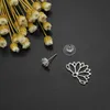 Stud Earrings 3 Pairs Lotus Flower For Women Girls Simple Chic Ear